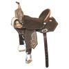 HILASON Flex Tree Western Horse Stud Trail Barrel American Leather Saddle Black | for Horses view 1