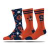 Strideline NCAA Mens Dress Socks- Campus Collection 3 Pack-Syracuse-Size M/L (8-12) view 1