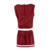 Little King NCAA Toddler/Youth Girls Team 2 Piece Cheer Dress-Arkansas-Cardinal-4T view 4