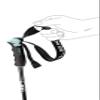 LEKI Womens Neolite Airfoil Lightweight Aluminum Ski Poles for Alpine Skiing - Gunmetal-Black-Light Turquoise - 125 cm view 3