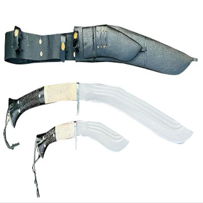 EGKH Khukuri - 21" Traditional Sirupate 3 Fullers Kukri - Village Farmers Hunting Blade - High Carbon Steel Full Tang Handle