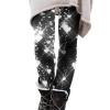 Sherpa Lined Pirates Leggins 3D Skull Pumpkin Horror Print Stretchy Soft High Waisted Capri & Full Length Women's Leggings for Vacation Dating view 1