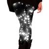 Sherpa Lined Pirates Leggins 3D Skull Pumpkin Horror Print Stretchy Soft High Waisted Capri & Full Length Women's Leggings for Vacation Dating view 3