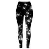 Sherpa Lined Pirates Leggins 3D Skull Pumpkin Horror Print Stretchy Soft High Waisted Capri & Full Length Women's Leggings for Vacation Dating view 4