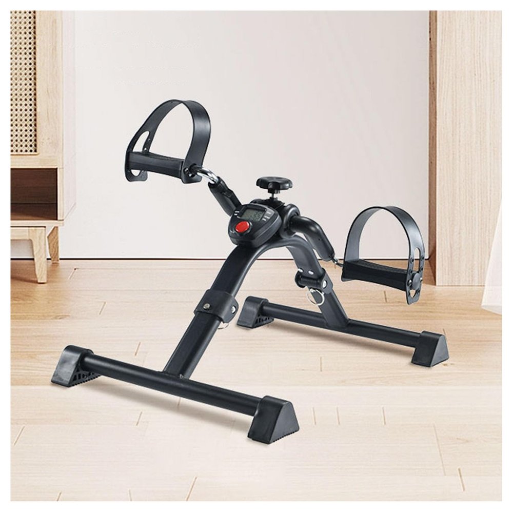 BXKCFYBSQ Under Desk Bike Pedal Exerciser,Pedal Exerciser,Mini Exercise Bikes,with LCD Display and Adjustable Resistance for Seniors for Arm or Leg Fitness
