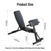 XLTFUC Weightlifting Bench, Foldable Adjustable Fitness Training Bench for Home Gym Full Body Strength Workout, Bearing Up to 440 Lbs view 2