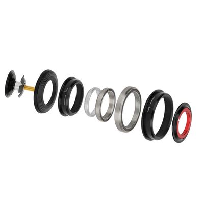 Akozon 1 1/8 Headset Bearing 47Mm Taped Headset Tap, CNC Zs44/Zs56 Aluminium Alloy Double Purpose External Taper Headset Bearing for