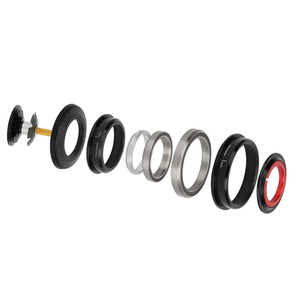 Akozon 1 1/8 Headset Bearing 47Mm Taped Headset Tap, CNC Zs44/Zs56 Aluminium Alloy Double Purpose External Taper Headset Bearing for