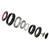 Akozon 1 1/8 Headset Bearing 47Mm Taped Headset Tap, CNC Zs44/Zs56 Aluminium Alloy Double Purpose External Taper Headset Bearing for view 3