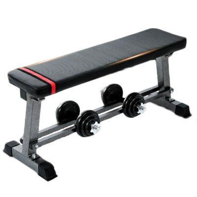 XLTFUC Weightlifting Bench, Fitness Training Flat Bench for Home Gym Strength Workout, Max Weight Capacity 440 Lbs (Dumbells Not Included)