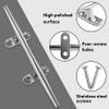 10 Inch 316 Stainless Steel Boat Cleats, Open Base Dock Cleats with Fasteners, Boat Dock Cleats Rope Cleat for Boat Docks, Decks or Nautical Decor (4 Pack) view 3