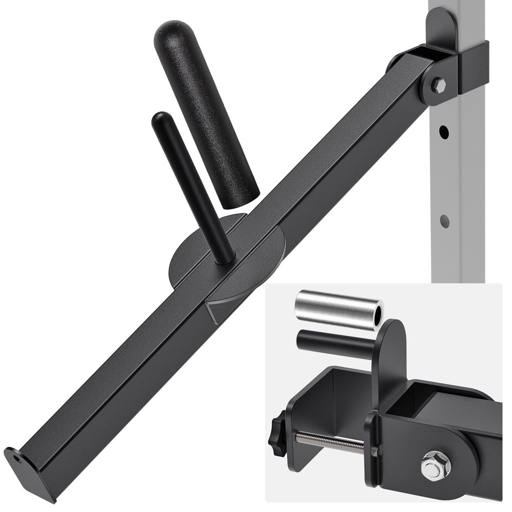 Kipika Belt Squat Lever Arm Attachment for 2" x 2" Square Tube Power Cages with 5/8" or 1'' Hole - Landmine Attachment for Strength Training - Compatible with 1" and 2" Weight Plates
