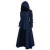 Hooded Robe Halloween Men's Women's Unisex Halloween Hooded Robe Cloak Full Length Cape Knight Cool Cosplay Costume Retro Gothic Medieval Renaissance Cloak Capes Navy Xl view 2