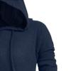 Hooded Robe Halloween Men's Women's Unisex Halloween Hooded Robe Cloak Full Length Cape Knight Cool Cosplay Costume Retro Gothic Medieval Renaissance Cloak Capes Navy Xl view 4