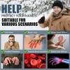 Heated Gloves for Men Women, Rechargeable Full & Half Hands Electric Gloves Heated Fingerless Touchscreen Gloves Heated Winter Hand Warmer for Work Cycling Skiing Outdoor Snow (Large) view 2