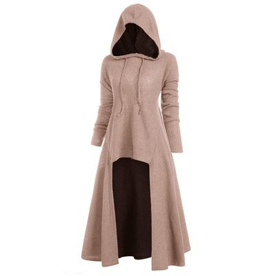 Adult Cloak With Hood Men's Women's Unisex Halloween Hooded Robe Cloak Full Length Cape Knight Cool Cosplay Costume Retro Gothic Medieval Renaissance Cloak Capes Khaki S