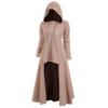 Adult Cloak With Hood Men's Women's Unisex Halloween Hooded Robe Cloak Full Length Cape Knight Cool Cosplay Costume Retro Gothic Medieval Renaissance Cloak Capes Khaki S view 1