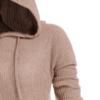 Adult Cloak With Hood Men's Women's Unisex Halloween Hooded Robe Cloak Full Length Cape Knight Cool Cosplay Costume Retro Gothic Medieval Renaissance Cloak Capes Khaki S view 4