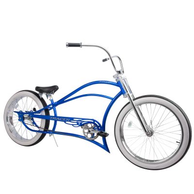 Tracer Siena Chopper Stretch Cruiser GT Bike for Adults 26 Inch BMX Bicycles with Hi-Rise Handlebar Single Speed Adult Recumbent Bikes (BL)