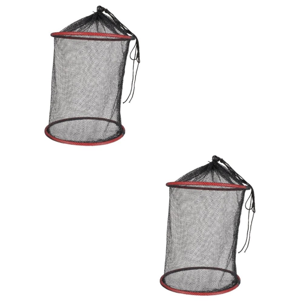 Sosoport Pcs Foldable Fishing Crab Net Drawstring Mesh Net Portable Crayfish Catcher Diving Crayfish Fishing Supplies