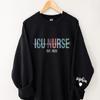 IZI POD Intensive Care Unit Sweatshirt, Custom Nurse Graduation Gift, New Nurse Gift ICU Sweatshirt view 3