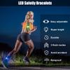 Led Band Slap Bracelets Wristband for Running Walking Night Safety, Adults Kids Adjustable Light Up Armband Reflective Strips for St. Patrick's Day Cycling Concert Camping Outdoor Sports Party(6PCS) view 2