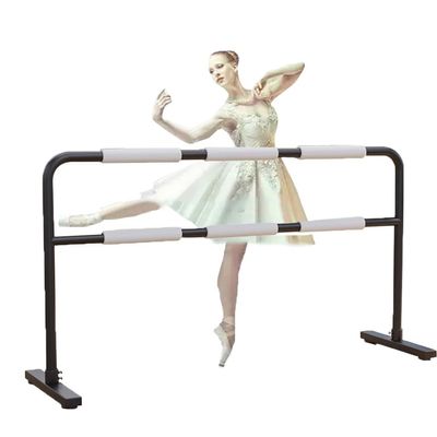 Ballet Barre Mobile Steel Ballet Barre, Adult and Children's Home Dance Room Gym Leg Pressing Rod (Color : Black, Size : 2M/6.6FT)