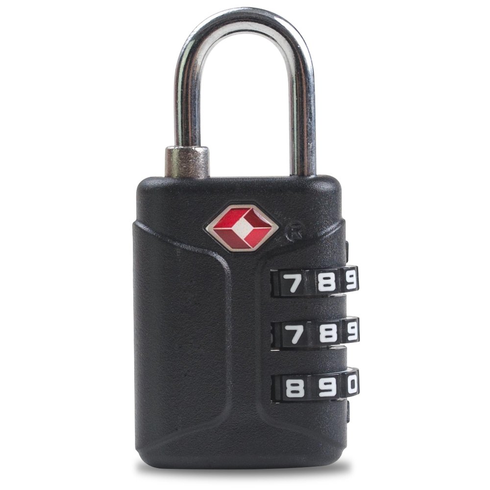 UP Security TSA Approved Locks for Luggage, 3 Digit Combination Lock, Travel Safe Mini Combo Lock for Suitcase, Backpack Zipper, Small Lightweight TSA Padlock for Gym Locker, Cabinet, Toolbox (Black)