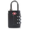 UP Security TSA Approved Locks for Luggage, 3 Digit Combination Lock, Travel Safe Mini Combo Lock for Suitcase, Backpack Zipper, Small Lightweight TSA Padlock for Gym Locker, Cabinet, Toolbox (Black) view 1