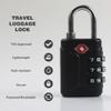 UP Security TSA Approved Locks for Luggage, 3 Digit Combination Lock, Travel Safe Mini Combo Lock for Suitcase, Backpack Zipper, Small Lightweight TSA Padlock for Gym Locker, Cabinet, Toolbox (Black) view 3