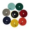 SUSUKII 7pcs Diamond Dry/Wet Polishing Pads Set, 4 inch Pads for Granite Stone Concrete Marble Floor Grinder or Polisher, 50#-3000# with Hook & Loop Backing Holder Pads for Wet Polisher view 3
