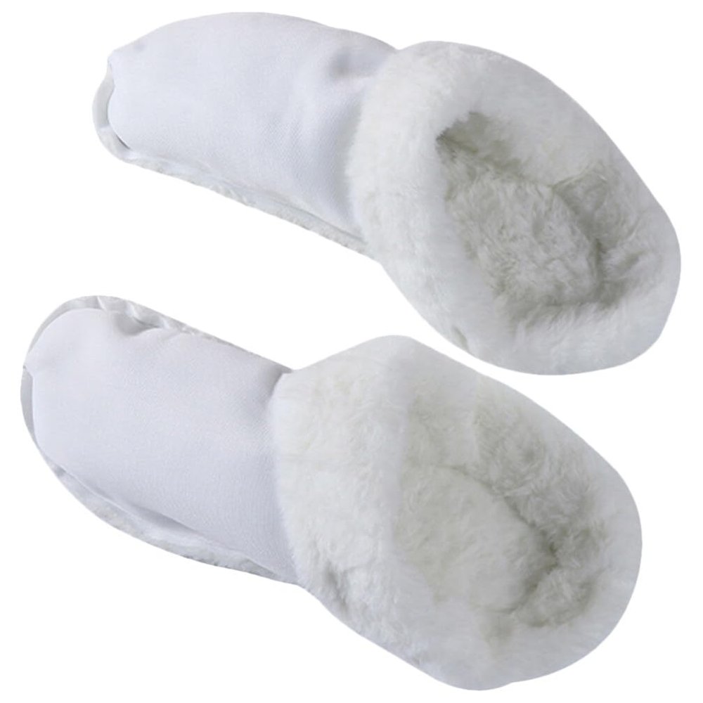 ABOOFAN Fuzzy Slippers Inserts for Women Sheepskin Warm Insoles Removable Liners for Comfort