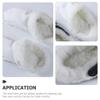 ABOOFAN Fuzzy Slippers Inserts for Women Sheepskin Warm Insoles Removable Liners for Comfort view 2