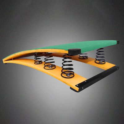 Springboard Gymnastics, for Vault/Track Jumpers/Athletic, Spring Trampoline Home Gym Bed, Spring Board Chair Trainer Equipment, Gymnastic Vault Exercises ( Color : Green , Size : 120x60cm - 6 Spring )