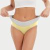 Women's Cotton Underwear High Waisted Full Coverage Ladies Panties Maternity Panties for Pregnancy (Yellow, XL) view 2
