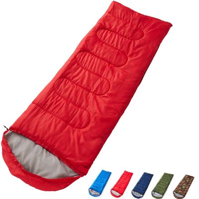 Camping Sleeping Bag, Light Sleeping Bag For Backpacking, Cold Weather & Warm Adult Rectangular Sleeping Bag, Compact Sleeping Bag Family Sleep Hiking Tenting Outdoor Accessories ( Color : Red , Size