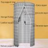 DAZULI Round Waterproof Bathroom Shower Curtain Polyester Hanging Thermal Insulation Double Zip Shower Curtains for Camping Beach Toilet(Size:100x200cm/39.4x78.7in,Color:C) view 4