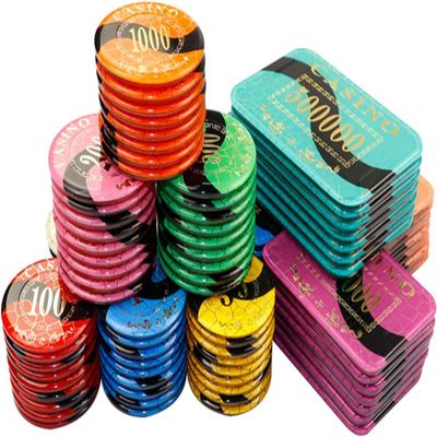 Yarsanor Poker Chips Monte Carlo with Denominations, Monaco Casino Crystal Dice Style Casino Chips, Crystal Poker Chips for Texas Holdem Black Jack Casino Grade Chips (Size : 25PCS $10)