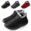 2023 Waterproof Winter Boots For Women, Warm Snow Boots, Slip On Waterproof Short Boots, Anti-Slip Lightweight Ankle Bootie (Black,9) view 2