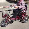 16inch Adult Rickshaw Pedal Tricycle,Mobility Scooter Trike for Elderly,Comfortable Sponge seat with armrest,3 Wheels Cruiser Trike,Pneumatic Spoke Wheel view 2