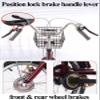 16inch Adult Rickshaw Pedal Tricycle,Mobility Scooter Trike for Elderly,Comfortable Sponge seat with armrest,3 Wheels Cruiser Trike,Pneumatic Spoke Wheel view 4