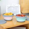 3Pcs Foldable Camping Bowl Set Silicone Kitchen Containers for Travel, Outdoor Camping () view 3