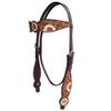 Cob Size Western Saddle Horse Headstall Bridle Breast Collar Reins Tack Set Leather Floral Tooled Handmade Breastplate ME-HBC-201C view 2