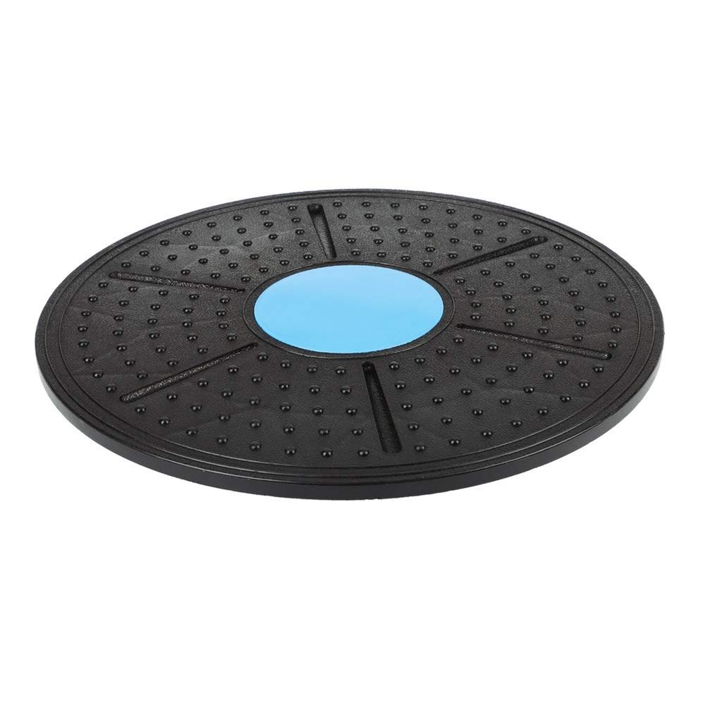 Alomejor Round Balance Trainer Board Plastic Wobble Balance Board 37cm for Standing Desk Core Training Home Gym Workout