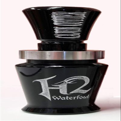 Haydel's Game Calls Inc. H2CC - Cajun Cutter Duck Call (Double Reed, Black)