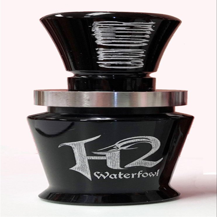 Haydel's Game Calls Inc. H2CC - Cajun Cutter Duck Call (Double Reed, Black)