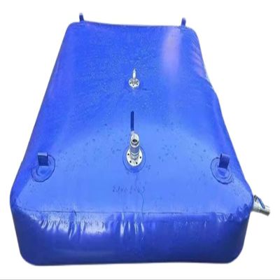 Foldable Water Jerry Can Flexible Water Tank For Wall Art, Foldable Water Storage Bag, 0.9mm Thick Canvas Large Diameter Water Injection Port For Heavy Duty With