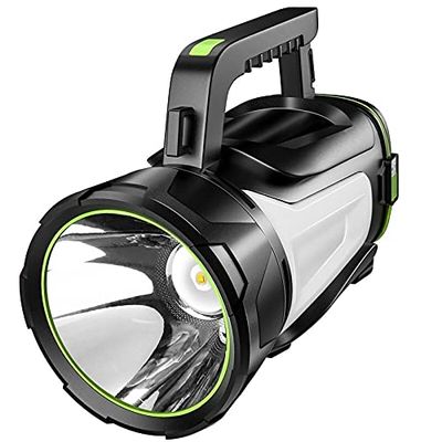 QIYUDS LED Flashlight, USB Rechargeable, Waterproof Torch Suitable for Adults and Kids - Hiking & Camping Gear Essentials