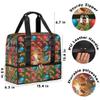 USA Soccer Galaxy Sports Tote Gym Bag Space Galaxy Travel Duffel Bag 21 L with Shoe Compartment Weekend Travel Overnight Bags for Men Women view 3