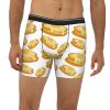 COALHO Cartoon Pancakes Pattern Mens Boxer Briefs Underwear Sexy Breathable Comfortable Sport Underpants XX-Large Black view 2